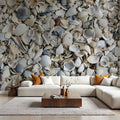 Fort Myers Sea Shells Mural Wallpaper - room preview 05