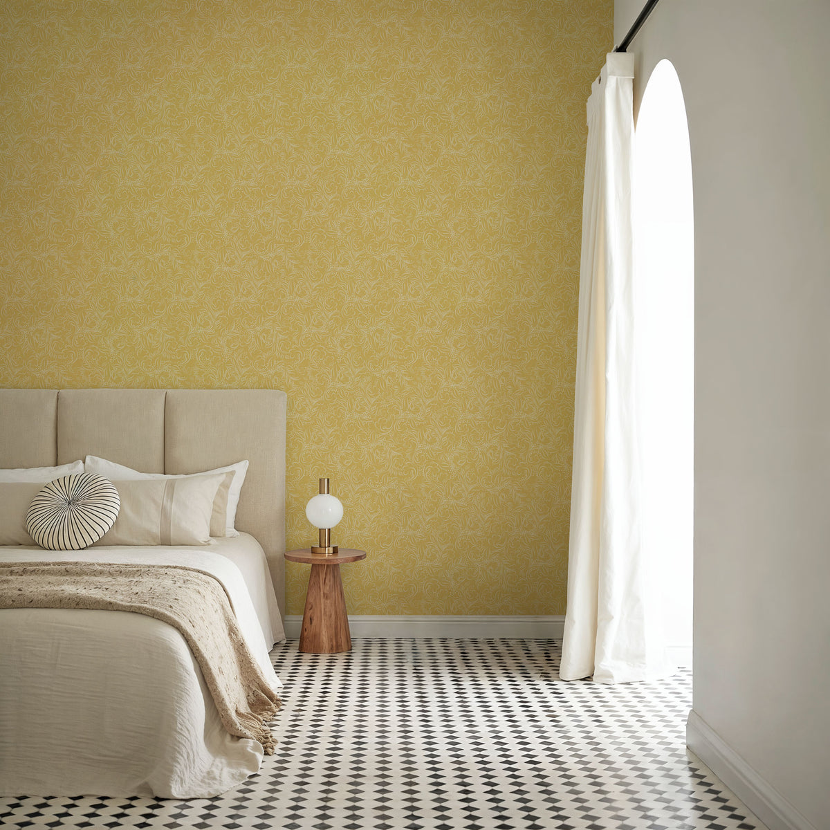Catch the Breeze, Lemon Mural Wallpaper - room preview 05