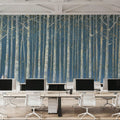 Shimmering Birches Mural Wallpaper - room preview 05