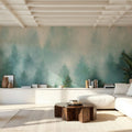 Misty Forest Mural Wallpaper - room preview 05