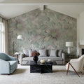 Smiling Flowers Mural Wallpaper - Neutral Tone - room preview 05