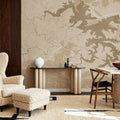 Lake Santeetlah Ochre Mural Wallpaper - room preview 05