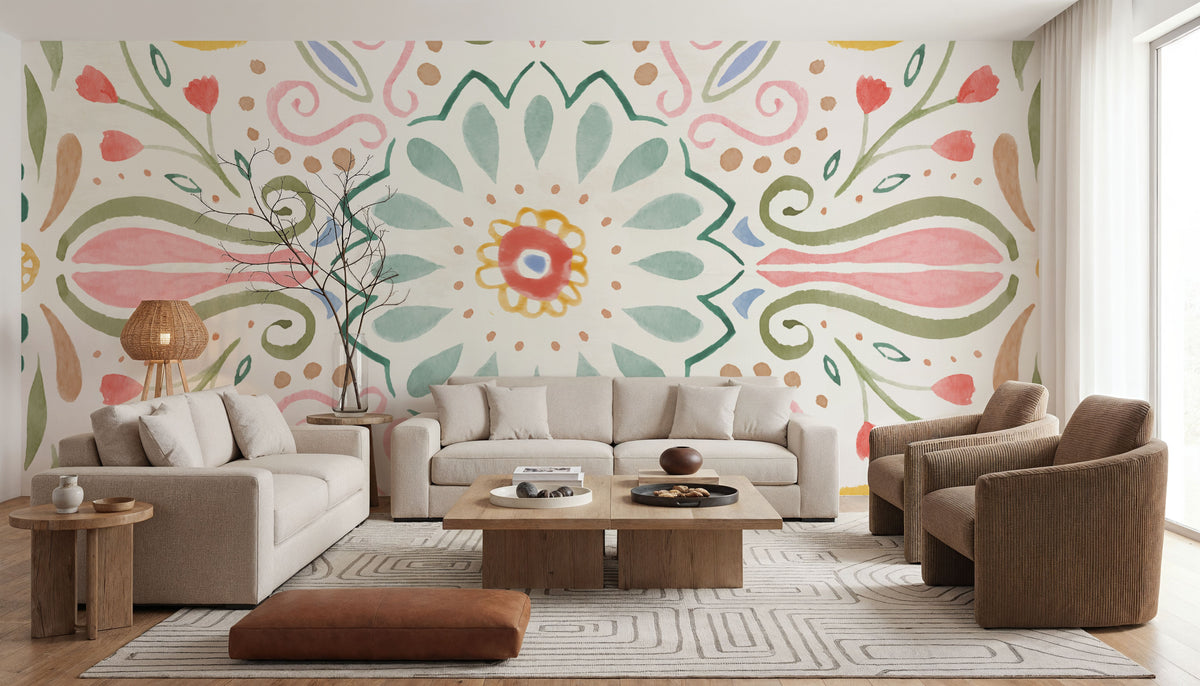 Wild Blooms IX Mural Wallpaper - room preview 05