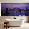 Twilight Bridge Horizon Mural Wallpaper - room preview 05
