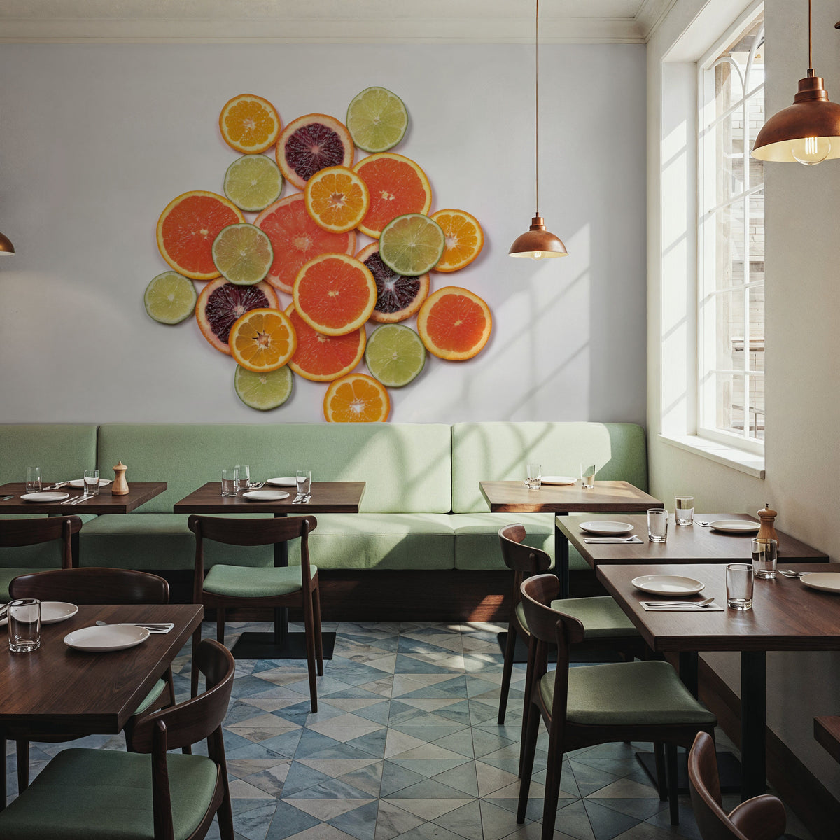 Sunny Citrus II Mural Wallpaper - room preview 05
