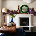 Warwick England Skyline Purple & Gold Mural Wallpaper - room preview 05
