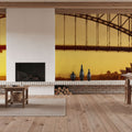 Golden Crossing Mural Wallpaper - room preview 05