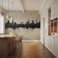 Paisley Skyline Concrete Mural Wallpaper - room preview 05