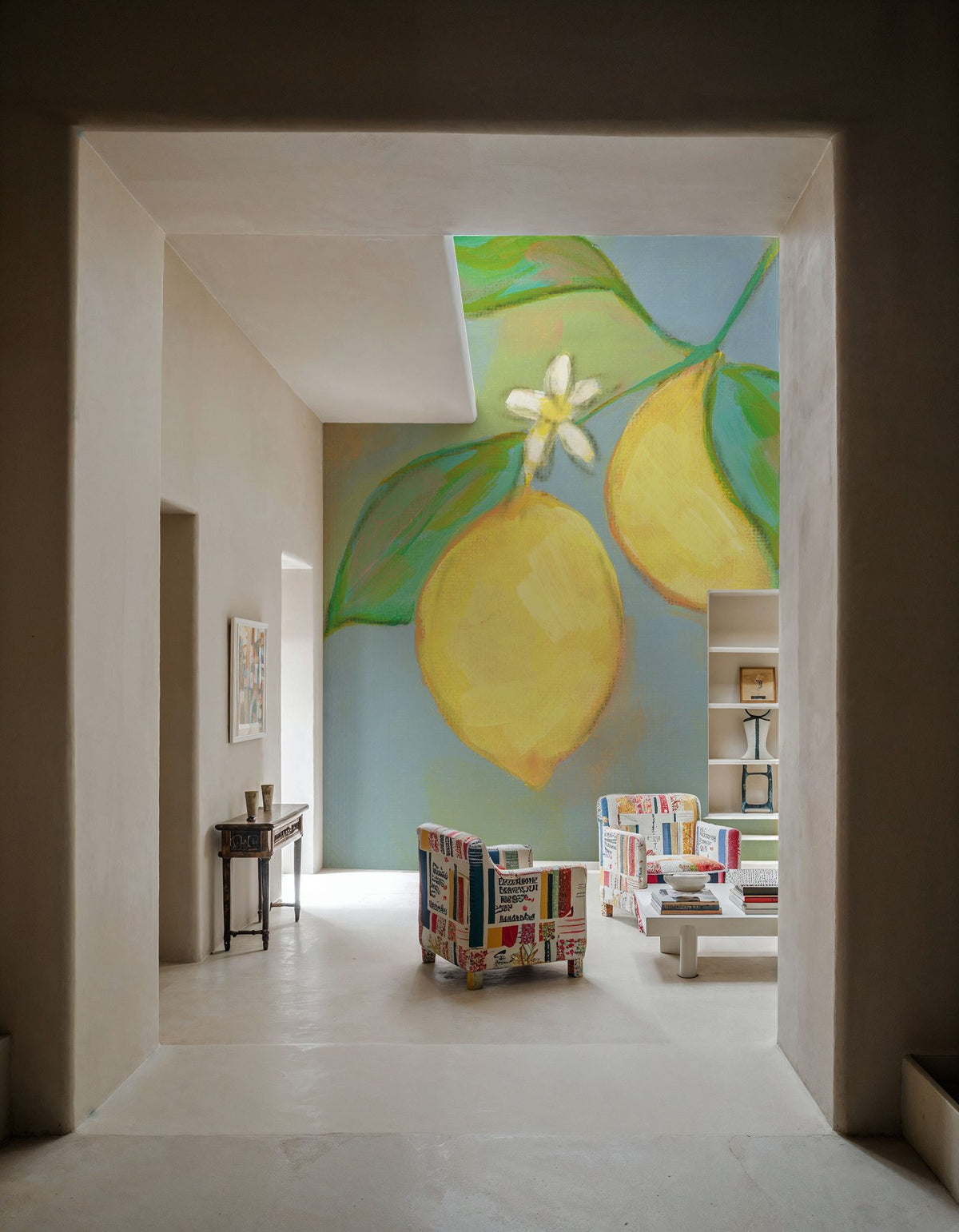 Blue Lemon II Mural Wallpaper - room preview 05