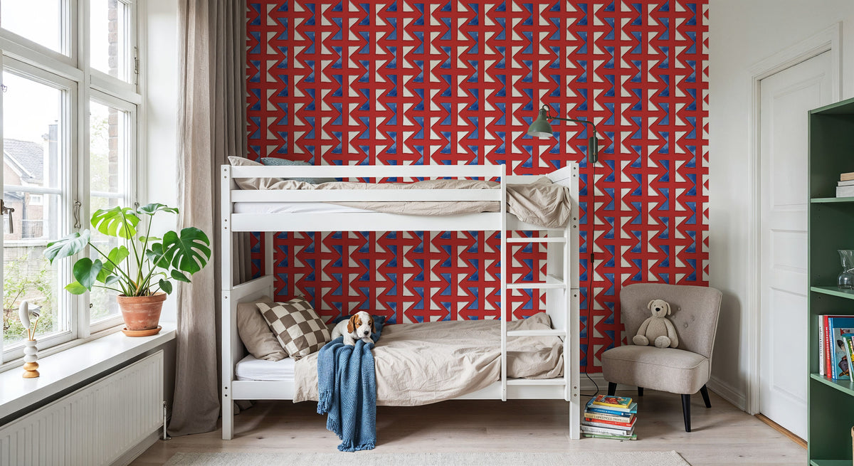 Seafood Shanty Red II Mural Wallpaper - room preview 05