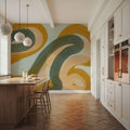 Modern Abstract 27 Mural Wallpaper - room preview 05