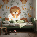 Smile Lion Mural Wallpaper - room preview 05