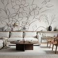 Wild Blooms VIII Mural Wallpaper - Light Tone - room preview 05