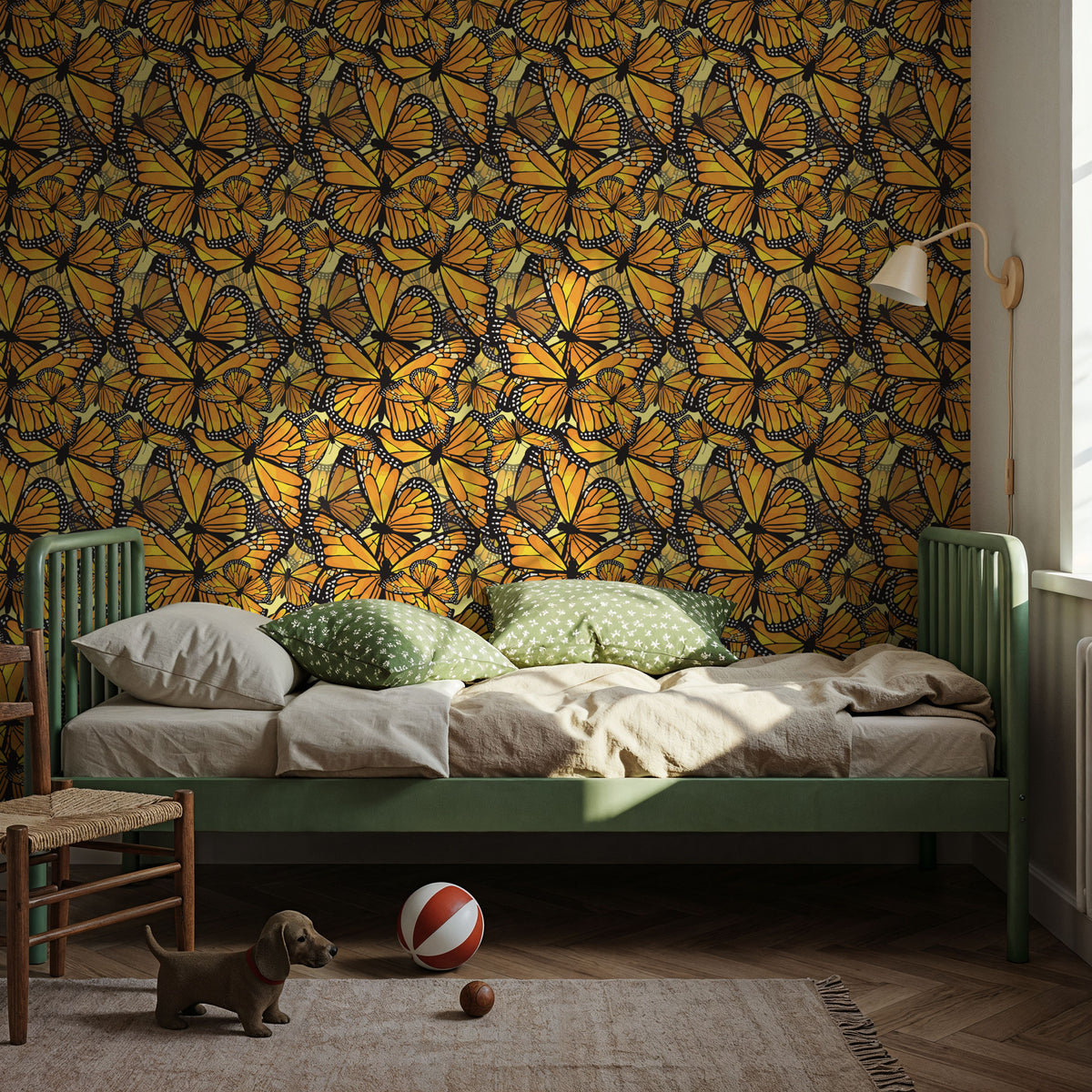 Monarch Movements, Sunflower Mural Wallpaper - room preview 05