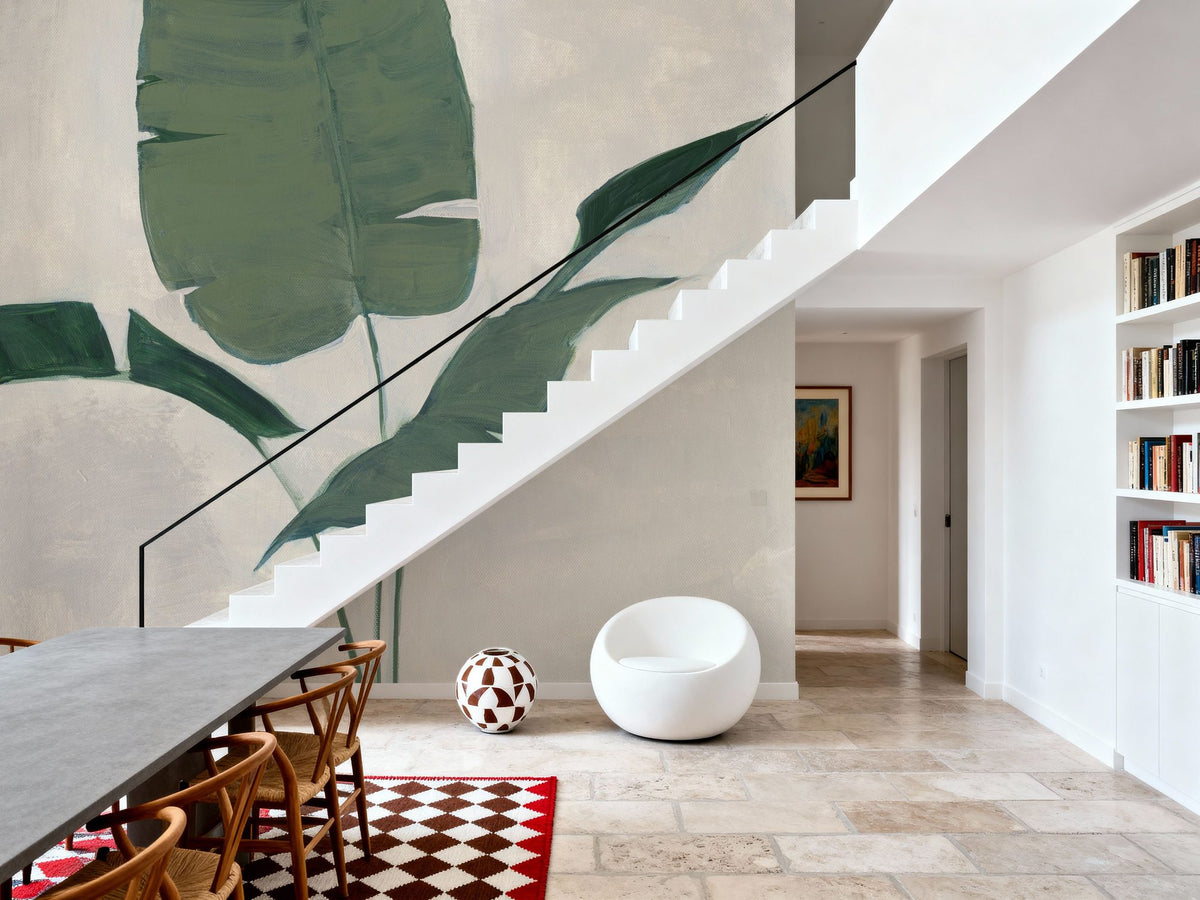 Majestic Leaf Mural Wallpaper - room preview 05