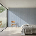 Veneer Lines, Blue Mural Wallpaper - room preview 05