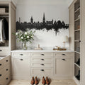 Perth Scotland Skyline Black & White Mural Wallpaper - room preview 05