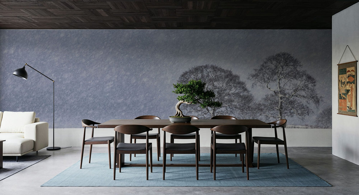 Winter's Pair Mural Wallpaper - room preview 05