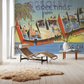 Greetings From Palm Beach Mural Wallpaper - room preview 05