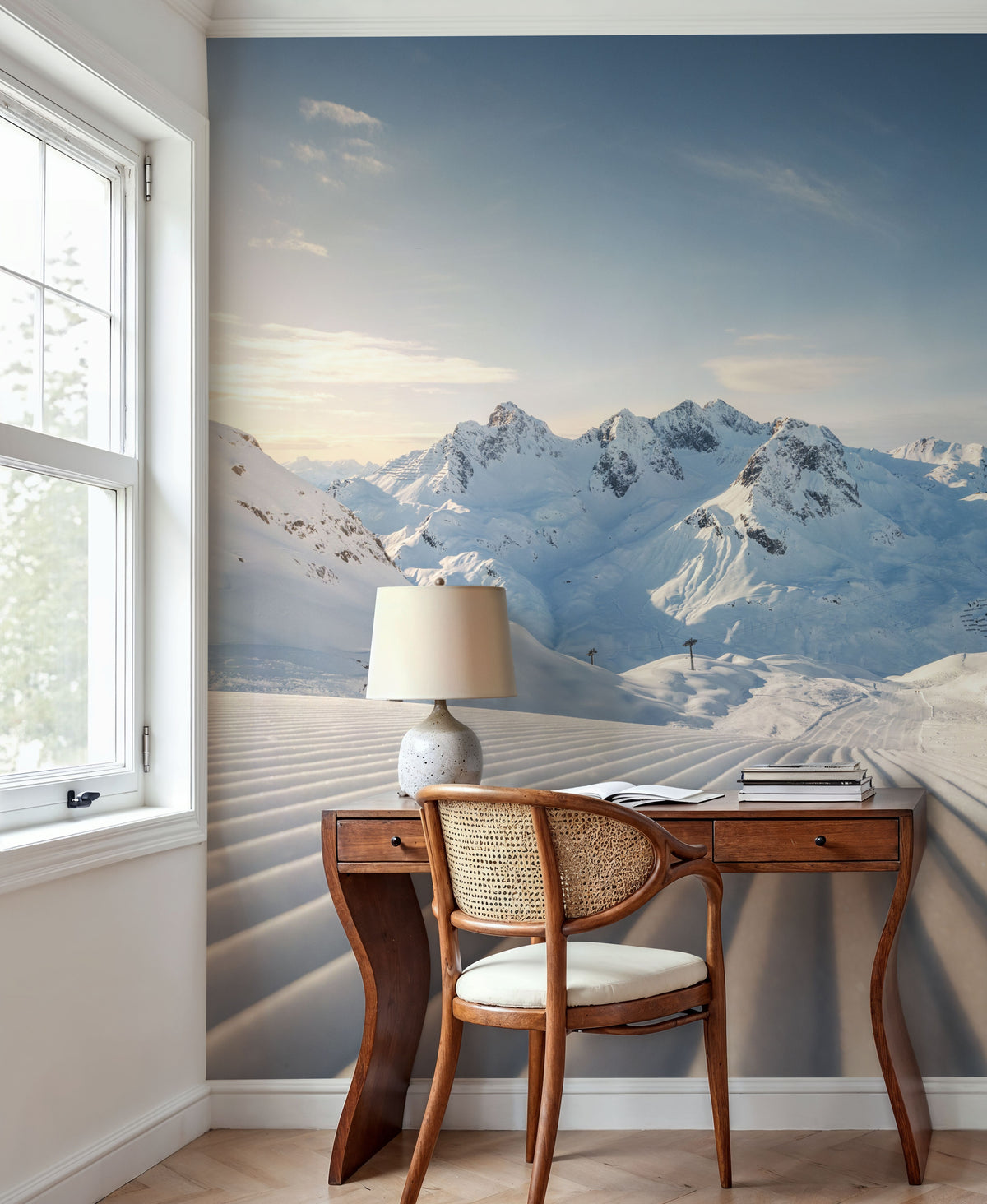 Ski Day Mural Wallpaper - room preview 05