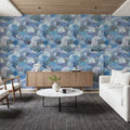Fantasy Treetops, Blue Mural Wallpaper - room preview 05