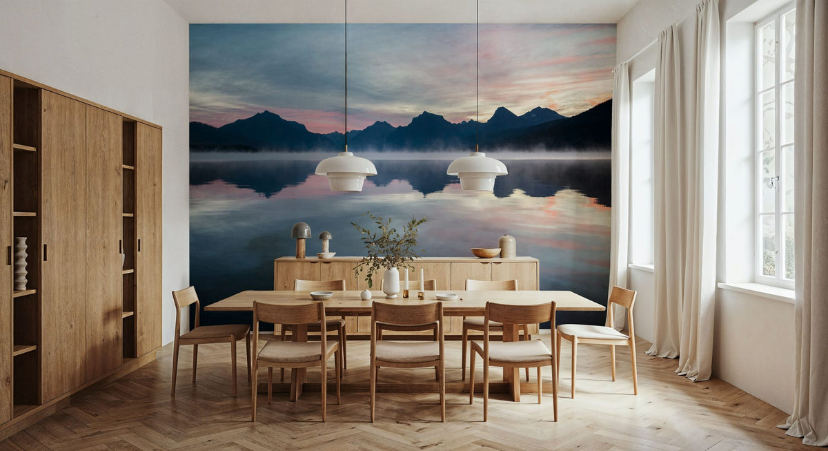 Lake Sunrise Mural Wallpaper - room preview 05