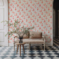 Flamingo Goals Gray Mural Wallpaper - room preview 05