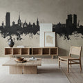 Halmstad Sweden Skyline Concrete Mural Wallpaper - room preview 05