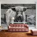 Happy Highland Portrait Mural Wallpaper - room preview 05
