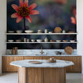 Peach Dahlias Mural Wallpaper - room preview 05