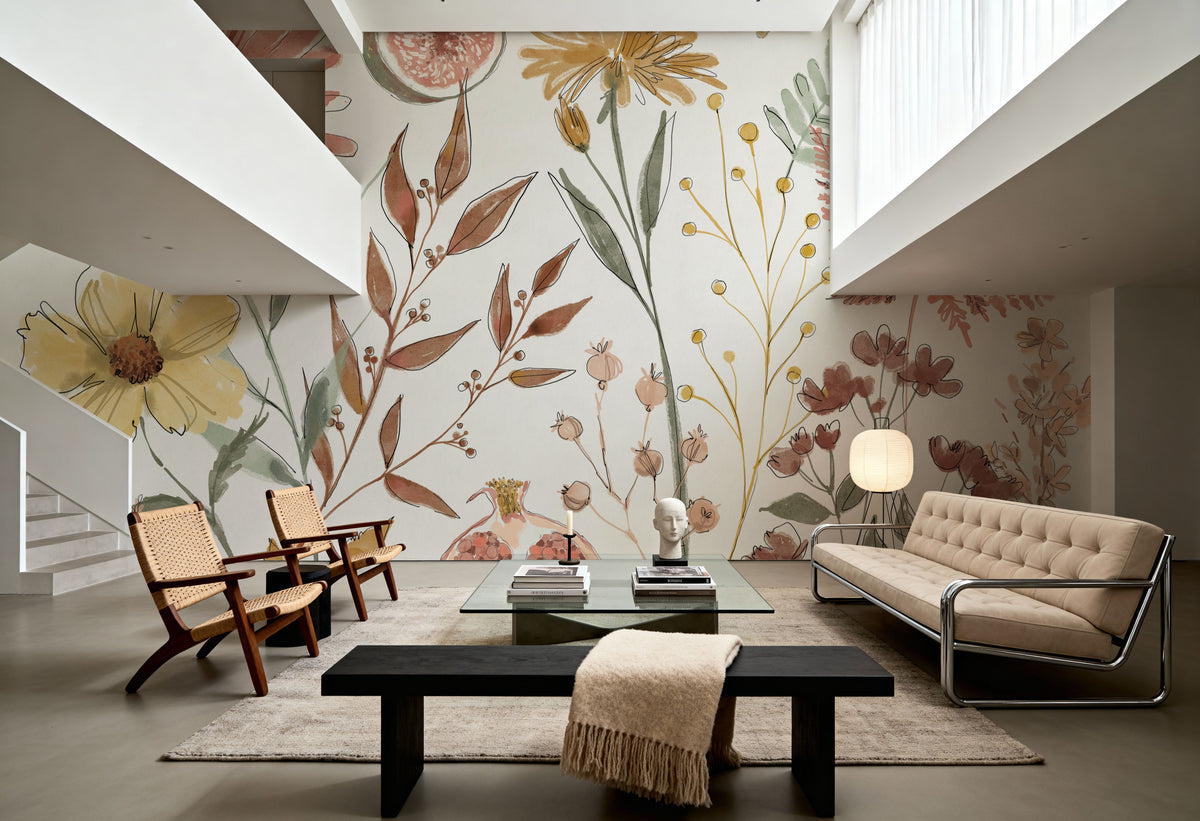 Full Bloom I Mural Wallpaper - room preview 05