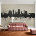 Plymouth England Skyline Concrete Mural Wallpaper - room preview 05