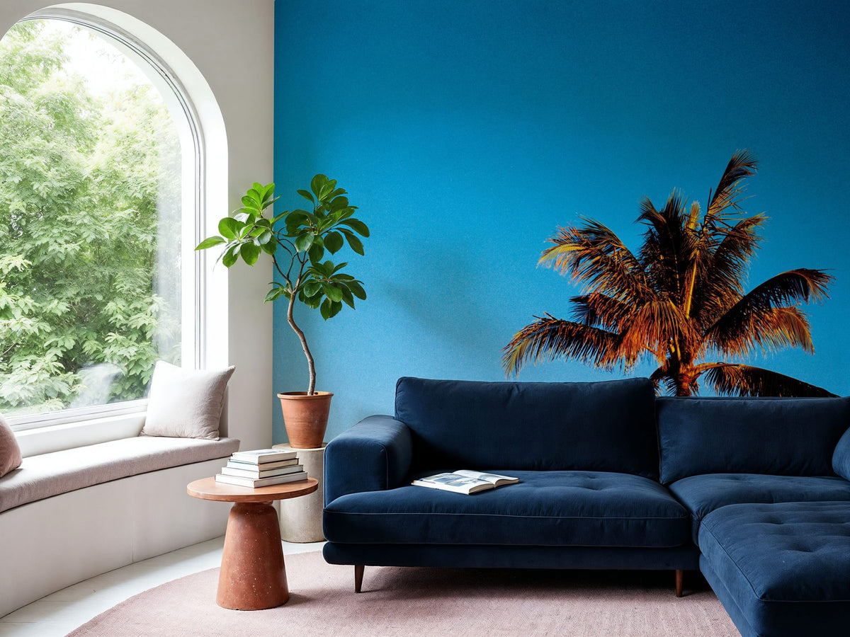 Evening Palm Mural Wallpaper - room preview 05