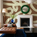 Modern Abstract `Nunc Yopie` Mural Wallpaper - room preview 05