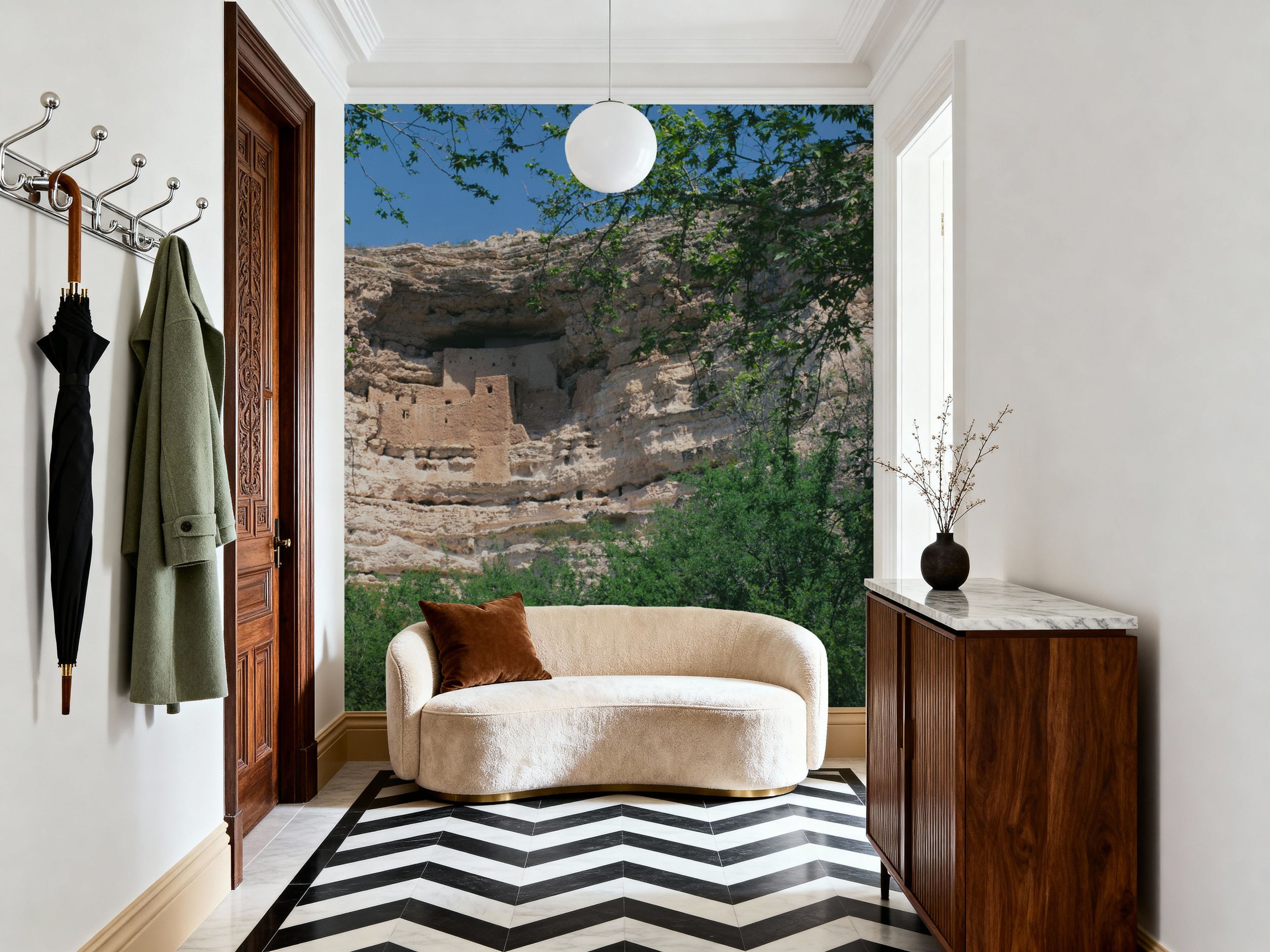 Montezuma Castle Mural Wallpaper
