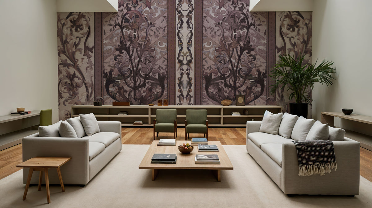 Plant Fantasy Ornament, Rose Mural Wallpaper - room preview 05