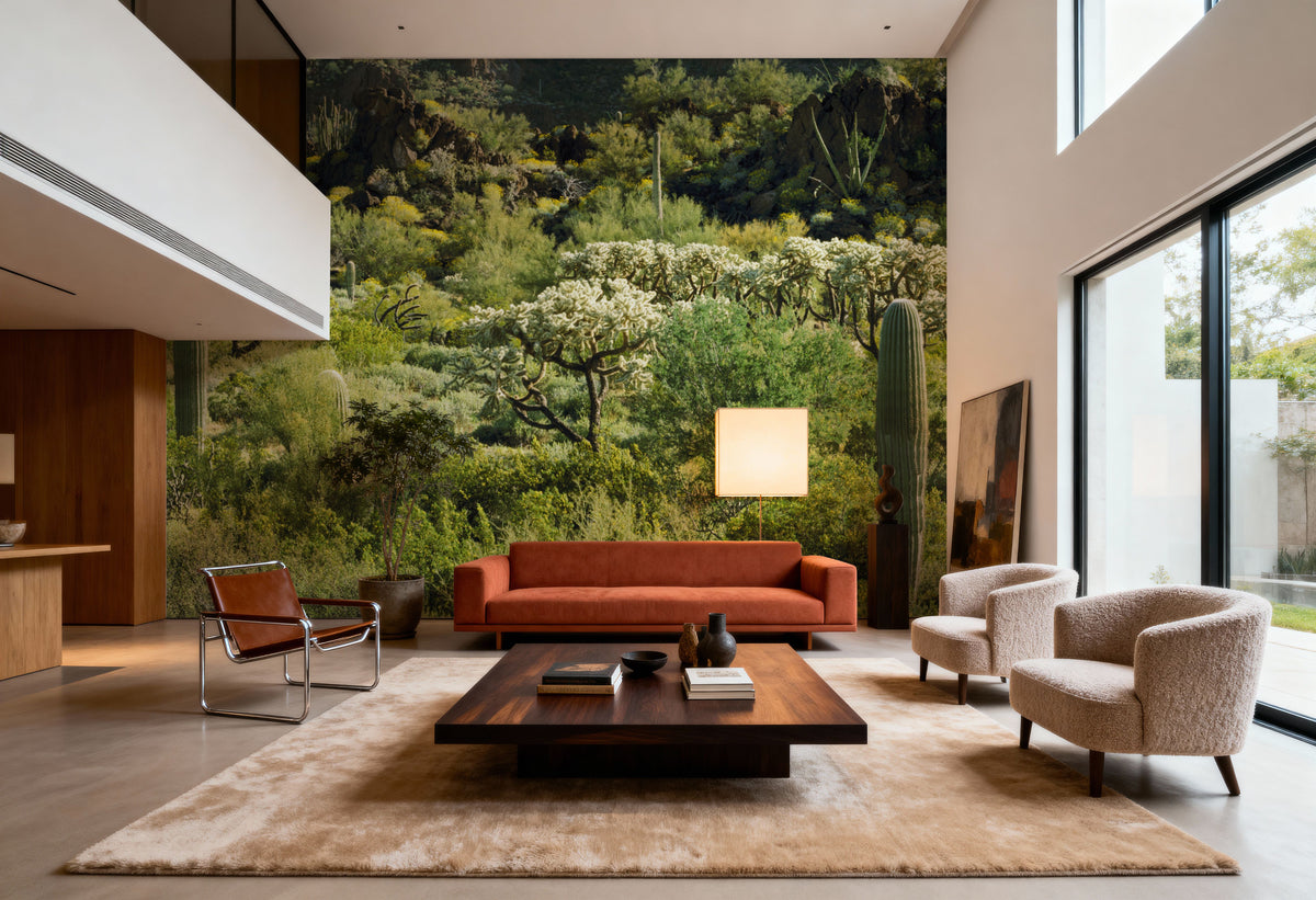 Desert Bloom Sanctuary Mural Wallpaper - room preview 05