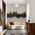 Sofia Bulgaria Skyline Concrete Mural Wallpaper - room preview 05