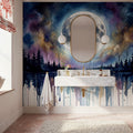 Forest Lake - Powerful Moon Series Mural Wallpaper - room preview 05
