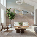 Shorebirds Mural Wallpaper - room preview 05