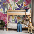 June Flowers Mural Wallpaper - room preview 05