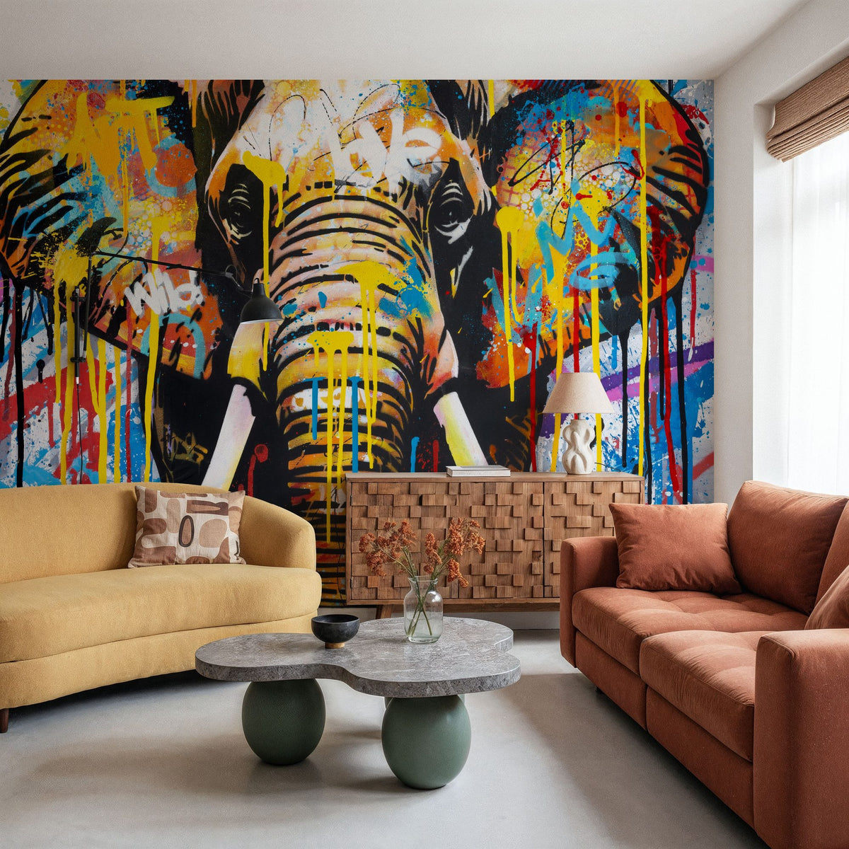 Street Safari Mural Wallpaper - room preview 05