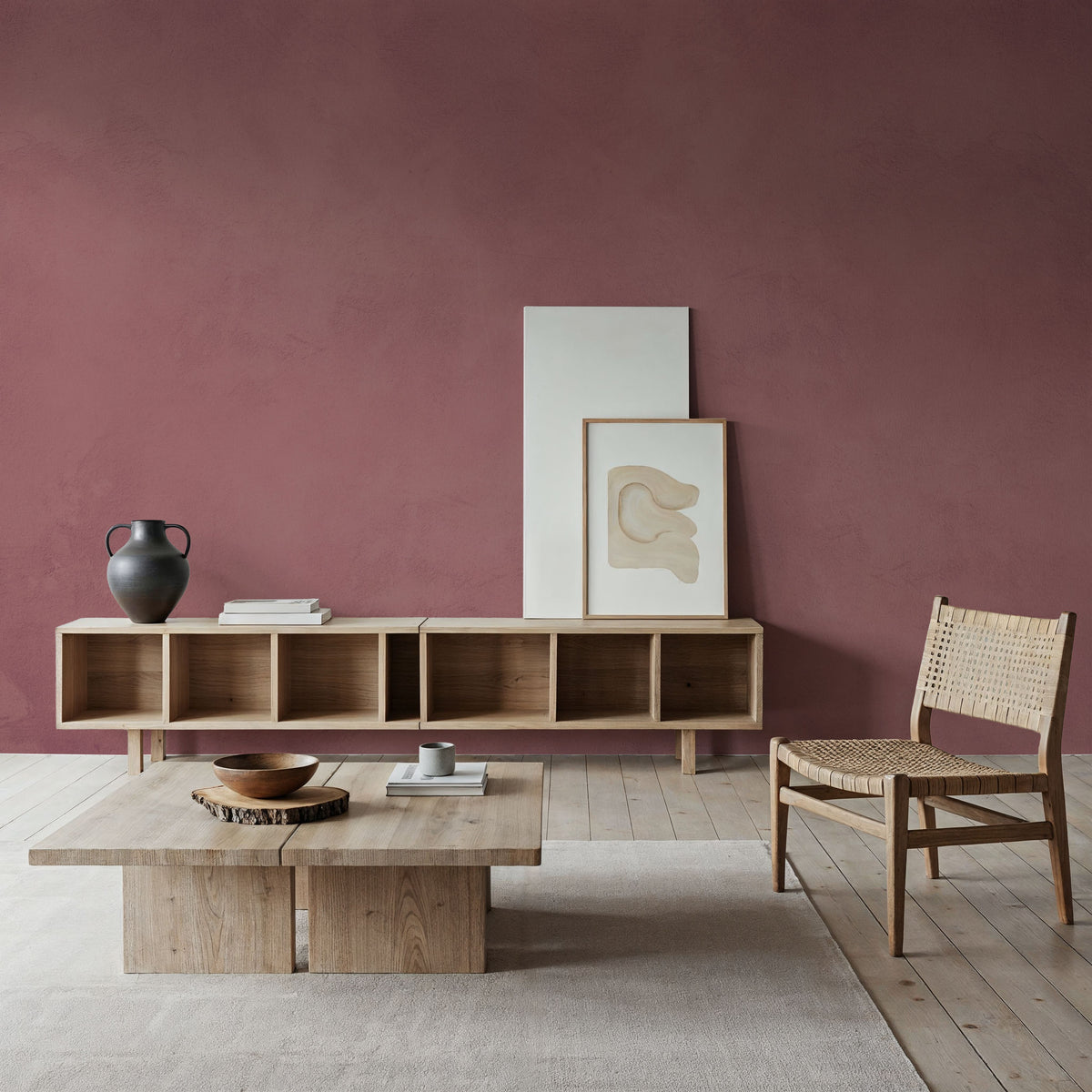 Tuscan Clay, Rose Mural Wallpaper - room preview 05