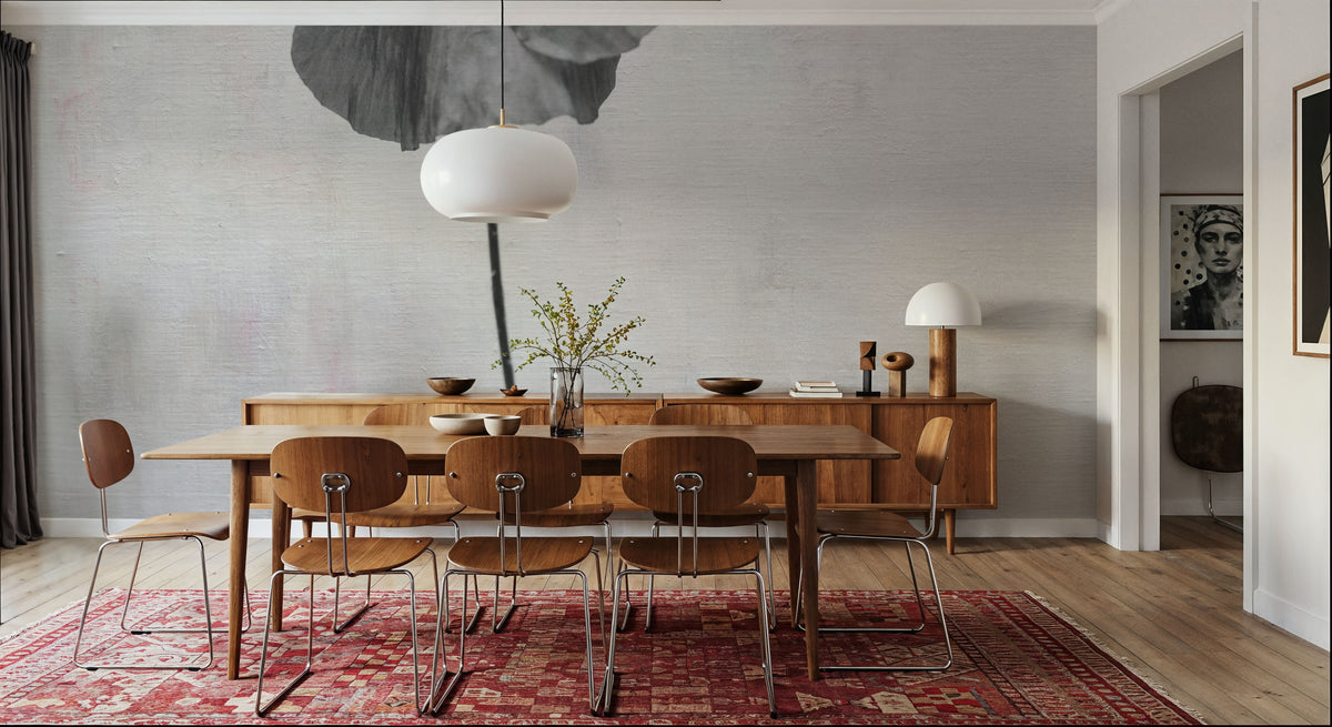 Wonderful Wildflowers XIII Neutral Mural Wallpaper - room preview 05