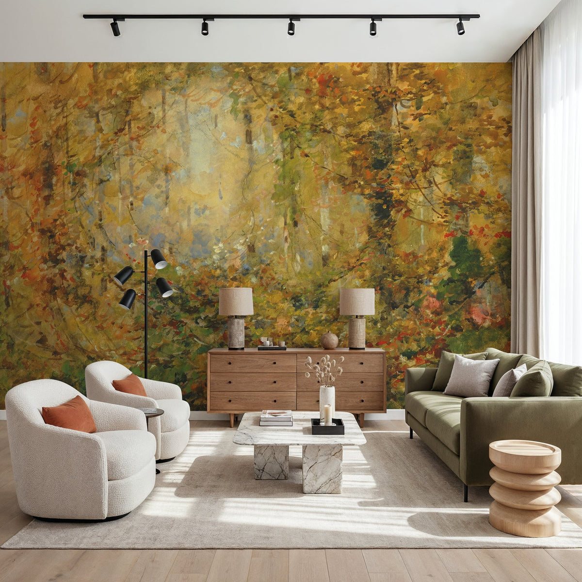 Autumn Tangle Mural Wallpaper - room preview 05