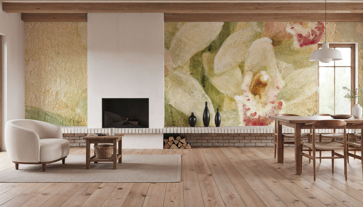 Dreamy Orchids III Mural Wallpaper - room preview 05