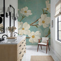 Kimono Blossoms Mural Wallpaper - room preview 05