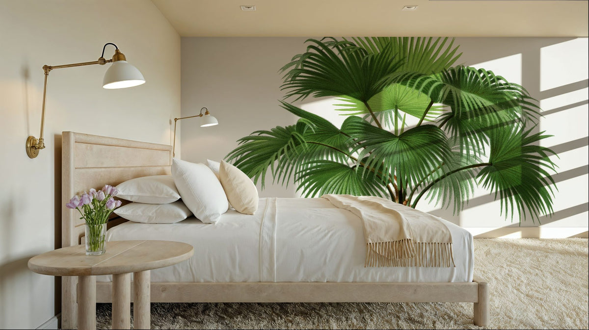 Vintage Palm Tree IV Mural Wallpaper - room preview 05