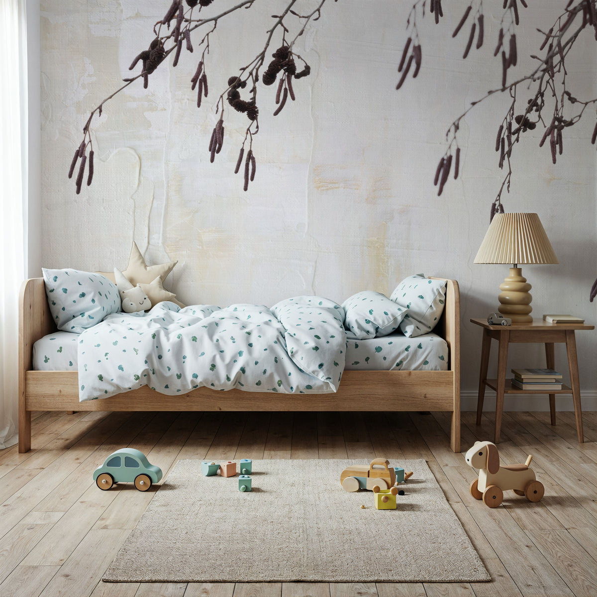Catkins in Plaster II Mural Wallpaper - room preview 05