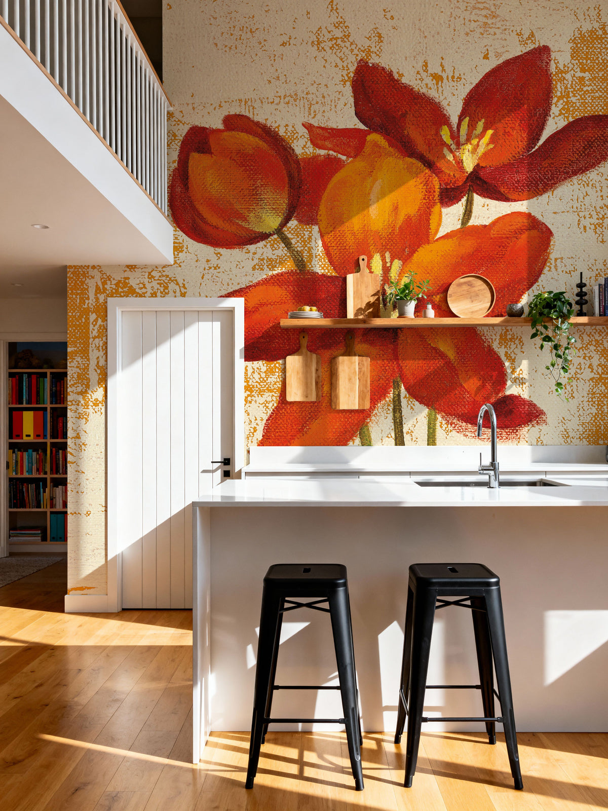 Jewel Flower VIII Mural Wallpaper - room preview 05